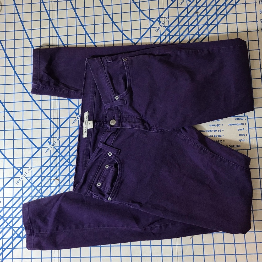 Purple forever 21 skinny jeans size 26 cute style